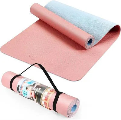 Produktbild von Famanu Yogamatte Premium - Hochdichte, rutschfeste, tragbare Fitnessmatte