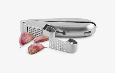 Produktbild von Knoblauchpresse mit 2 Einsätzen aus Edelstahl