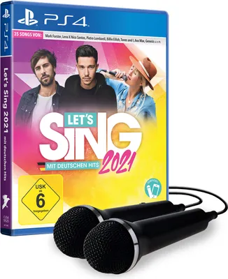 Produktbild von Let's Sing 2021 - Mit Deutschen Hits! + 2 Mikrofone - Konsole PS4