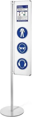Produktbild von Infosäule Whiteboard 260x1000mm magnetsisch beschreibbar