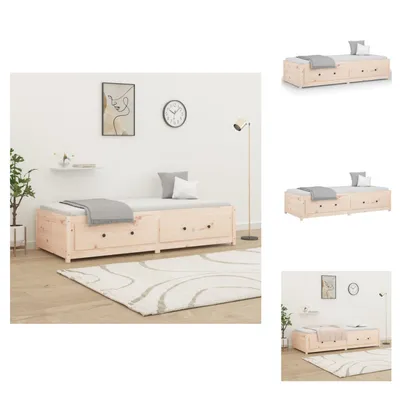 Obrázek produktu pro vidaXL Denní postel 90x200 cm masiv borovice - Postele a rámy postelí