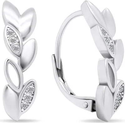 Immagine prodotto di Orecchini in argento con zirconi EA441W