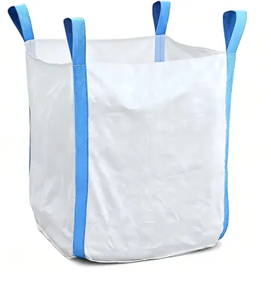 Productafbeelding van Bouwzak, big bag voor bouwafval, 1000 kg, 90x90x100 cm. Geschikt voor afval en granen