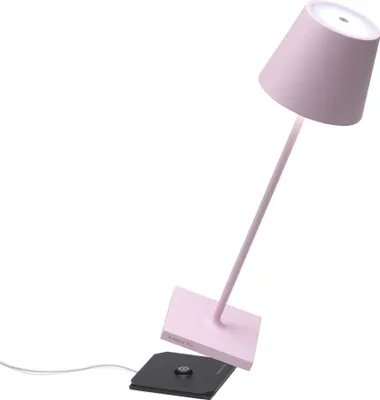 Produktbild von Zafferano Poldina Pro Tischlampe - Aufladbare LED Außenlampe - 38 cm - Pink