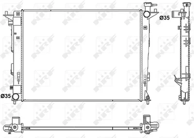 Zdjęcie produktu dla Chłodnica Hyundai, Kia Ix35 08/09- 1.6/2.0, Sportage 06/10- 1.6/2.0