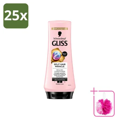 Image de 25 x Après-shampoing réparateur pour cheveux abîmés, "Miracle Conditioner" - 200 ml - Lot de 25 pièces