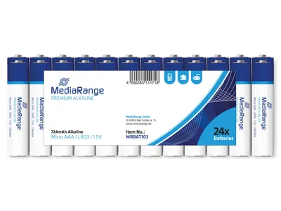 Produktbild von MediaRange MRBAT103, Alkali, Zylindrische, 1,5 V, AAA