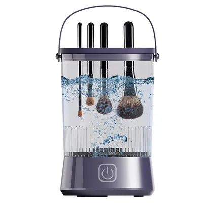 Produktbild von Kosmetikpinsel-Set, Elektrischer Make-up-Pinsel-Reiniger, Ein-Klick-Steuerung, USB Make-up-Pinsel-Reiniger mit 10000 U/min Geschwindigkeit
