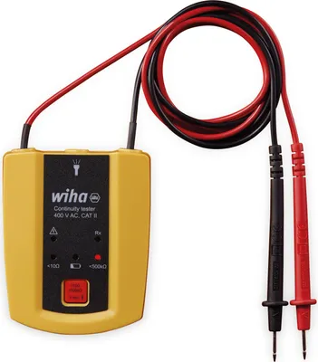 Produktbild von Wiha Durchgangsprüfer bis 400 V AC, CAT II inkl. 2x AAA-Batterie