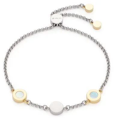 Image de Leonardo 018335 Bracelet femme Alitia acier inoxydable bicolore or bleu