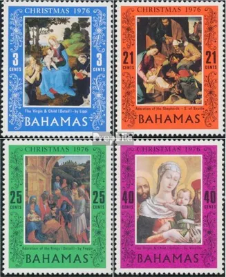 Produktbild von Briefmarken Bahamas 1976 Mi 406-409 (kompl.Ausg.) postfrisch Weihnachten