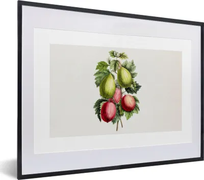 Produktbild von MuchoWow® Gerahmtes Poster Lebensmittel - Feigen - Gesund 40x30 cm - Poster mit Schwarzem Bilderrahmen Wandposter Rahmen Foto Bilder - Bilderrahmen - Poster im Rahmen