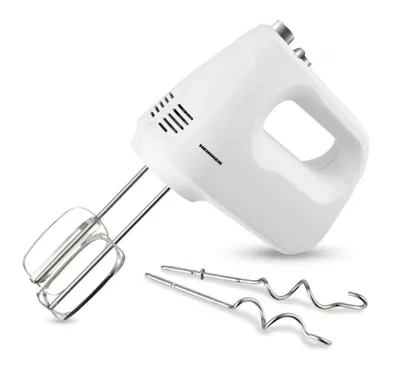 Produktbild von Heinner HM-250WHSL, Handmixer, Weiß, Mixen, Tasten, Edelstahl, 250 W