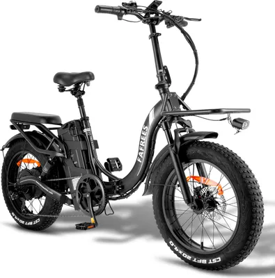 Produktbild von e Bike elektrofahrräder 20 Zoll, 30Ah Akku e Bike Herren, 4.0 Fat tire klapprad e-Bike, 65 N.m Motor ebike Damen, Shimano 7s, Lastkapazität Schwarz