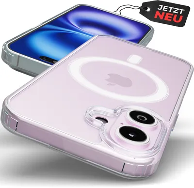 Produktbild von Hülle für iPhone 16 - MagSafe Clear Case Cover Durchsichtig Manget Schutzhülle Transparent Silikon Handyhülle Magnetisch