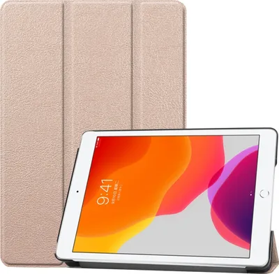 Produktbild von Mobigear Tri-Fold iPad 7 (2019) Hülle Klapphülle - Gold