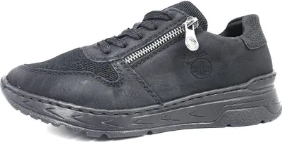 Produktbild von Rieker Namur Damenschuhe Schnürschuhe Sportive Sneaker Schwarz, Schuhgröße:36 EU