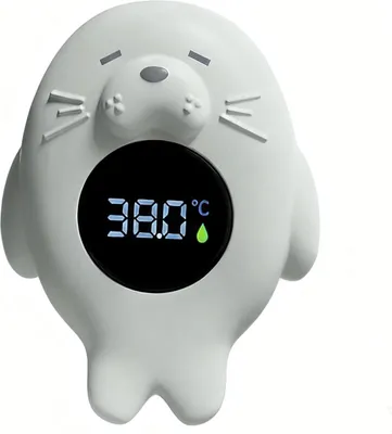 Produktbild von Badethermometer baby, Digitales Baby Badethermometer mit Farbwechsel, LED Temperaturanzeige, Wasserdichtes Bad Thermometer