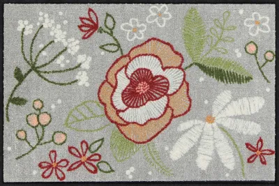 Produktbild von Salonloewe STITCH FLOWERS Fußmatte Wohnmatte 50 x 75 cm