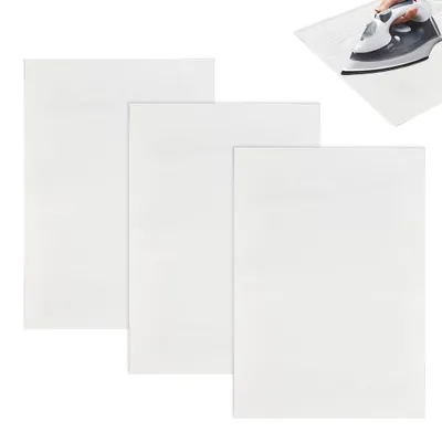 Applikations-Bügelfolie 3er-Set, 43 x 61 cm, weiß, wiederverwendbar