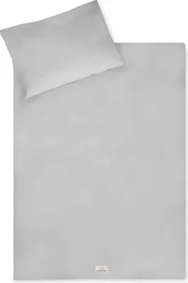 Produktbild von Julius Zöllner uni light grey Bettwäsche 80x80+35x40