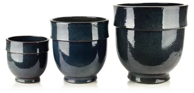 Zdjęcie produktu dla Hevra Komplet 3 Osłonek Ceramicznych 43X43X44Cm, 34X34X35Cm, 24X24X25Cm