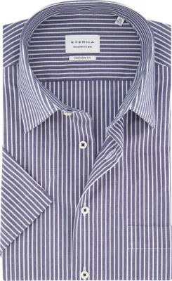 Produktbild von Eterna Hemd blau modern fit kurzer Ärmel