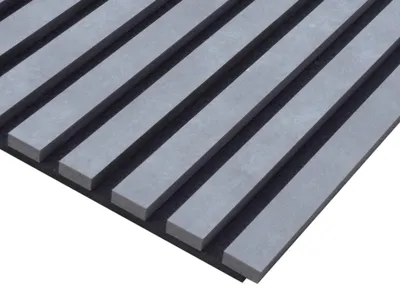 Produktbild von 1,528 m² | Akustikpaneele Wall Design Stripe Betongrau