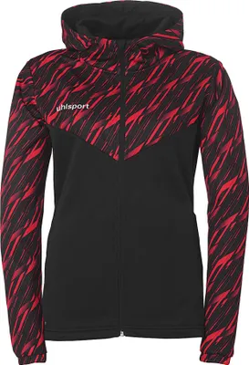 Produktbild von Uhlsport Progressive 28 Kapuzenjacke Damen - Schwarz / Rot