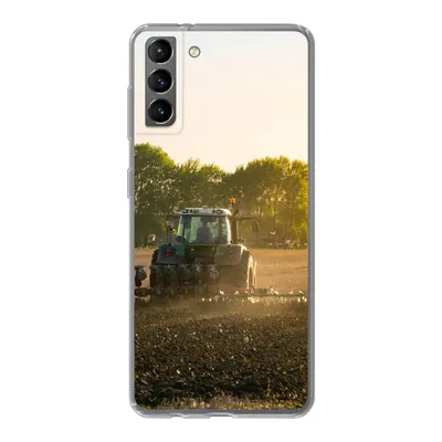 Produktbild von MuchoWow® Handyhülle Schutzhülle Hülle für Samsung Galaxy S21 Plus Traktor - Vogel - Land Silikon Softcase Handy Hülle - Handy-Tasche