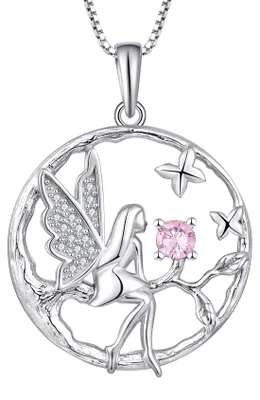 Produktbild von 925er Sterlingsilber-Anhänger mit Lebensbaum-Motiv und Rosenquarz