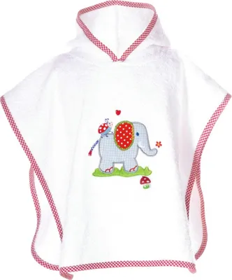 Produktbild von Spiegelburg Badeponcho BabyGlück (Elefant), one size (ca. 55x46 cm)