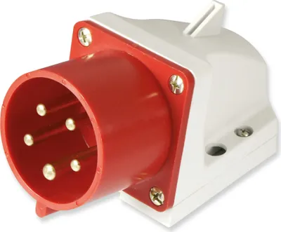 Obrázok produktu pre Nástenná zástrčka pre spotrebiče CEE 400V/32A 60436