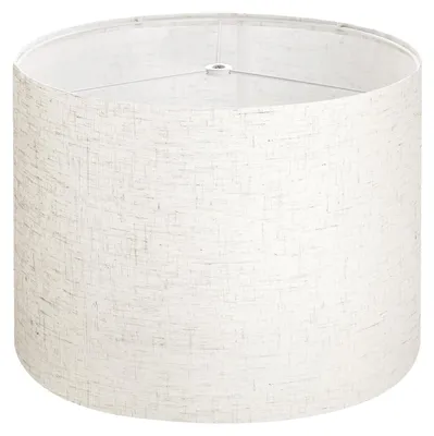 Immagine prodotto di VEVOR paralume fusto 33 x 33 x 25 cm (sopra x sotto x alto), 1 pz. paralume di ricambio di medie dimensioni in lino + PVC, paralume per lampade da tavolo lampade da terra lampade a sospensione (lino chiaro)