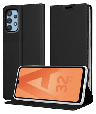 Obrázok produktu pre Cadorabo puzdro na mobilný telefón pre Samsung Galaxy A32 5G Protective Case in Black Cover Case Booklet
