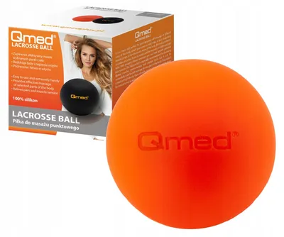 Produktbild von QMED Lacrosse Ball Massageball orange Punktmassage Fitness