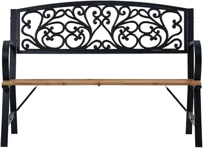 Imagen del producto de Banco de jardín de 120 cm, fabricado en madera maciza