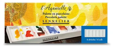 Porzellanpalette 20,5x8x2 cm für Künstler