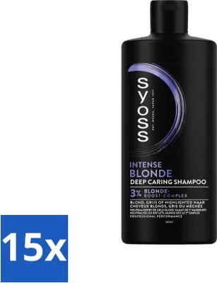 Produktbild von SYOSS - Blond - Shampoo - Langanhaltendes Styling - 440ml - Vorteilspack - 15 Stücke