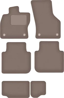 Produktbild von Velours-Autoteppiche für: Seat Tarraco 7 Personen (2018-) Beige