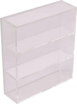 Produktbild von 1:12 Puppenhausschrank transparente mehrschichtige DIY-Acryl-Bäckerei-Kuchengeschäft Showcase Regal Mikrolandschaft-A