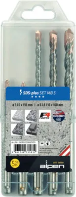 Produktbild von SDS Plus Bohrer Set Alpen 5-tlg