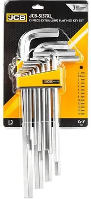 Immagine prodotto di Jcb Chiavi a Esagono 13 pezzi molto lunghe 2-19 mm