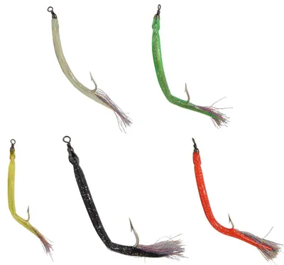 Produktbild von Kinetic Gummi Makks Deluxe mit Mustad Haken (4/0 -12/0), Größe:8/0, Farbe:Grün