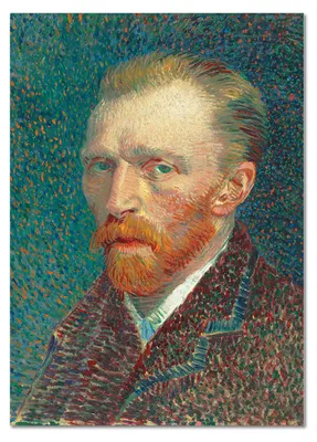 Zdjęcie produktu dla Giallobus - Autoportret - Vincent Van Gogh - 70D x 100S cm - Obraz - Szkło akrylowe