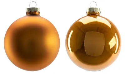Produktbild von TrendLine Weihnachtskugeln aus Glas Ø 8 cm bernstein 6 Stück