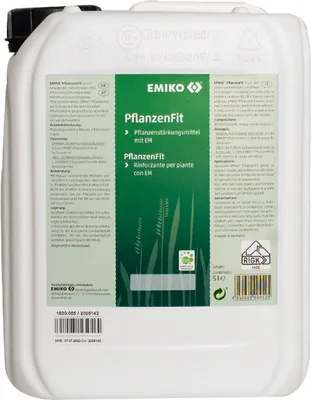 Produktbild von EMIKO PflanzenFit 5 Liter biologisches Pflanzenstärkungsmittel sorgt für einen kräftigen und gesunden Wuchs