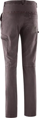 Kletterhose Rope Rider IV von Edelrid; graue Damenhose mit geradem Schnitt und Taschen.