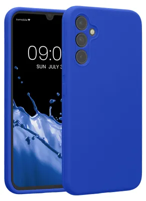 Produktbild von kwmobile Hülle kompatibel mit Samsung Galaxy A34 5G - Hülle Silikon gummiert - Handyhülle - Handy Case in Baltik Blau