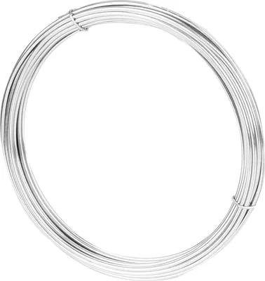 Obrázek produktu pro Drát na modelování, 1,5 mm x 5 metrů, stříbrné barvy, ohebné a nerezavějící, vyrobený z hliníku, vhodný pro výrobu šperků, modelářství, ruční výrobu a dekorace